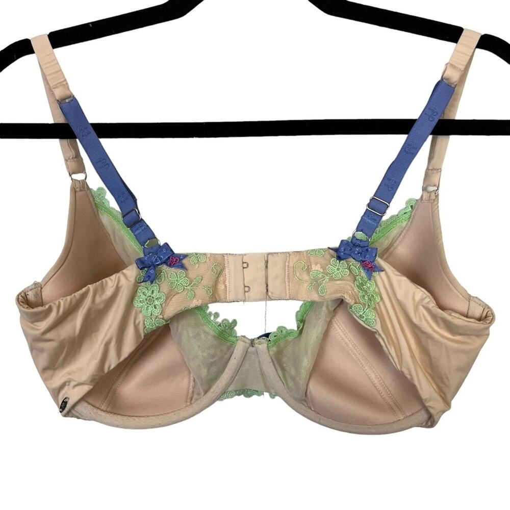 IN LOVE WITH PP PRETTY POLLY Nude Beige Underwire Lightly Lined Bra Lace sz 38C - Picture 11 of 16